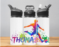 Football Paint Splatter - 650ml Personalised Water Bottle
