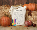 Colour your own trick or treat tote bag - Personalised - Felt pens included