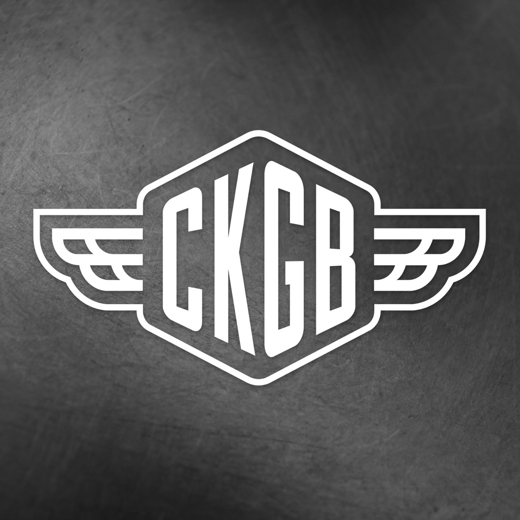 Official CKGB Badge White Vinyl Sticker
