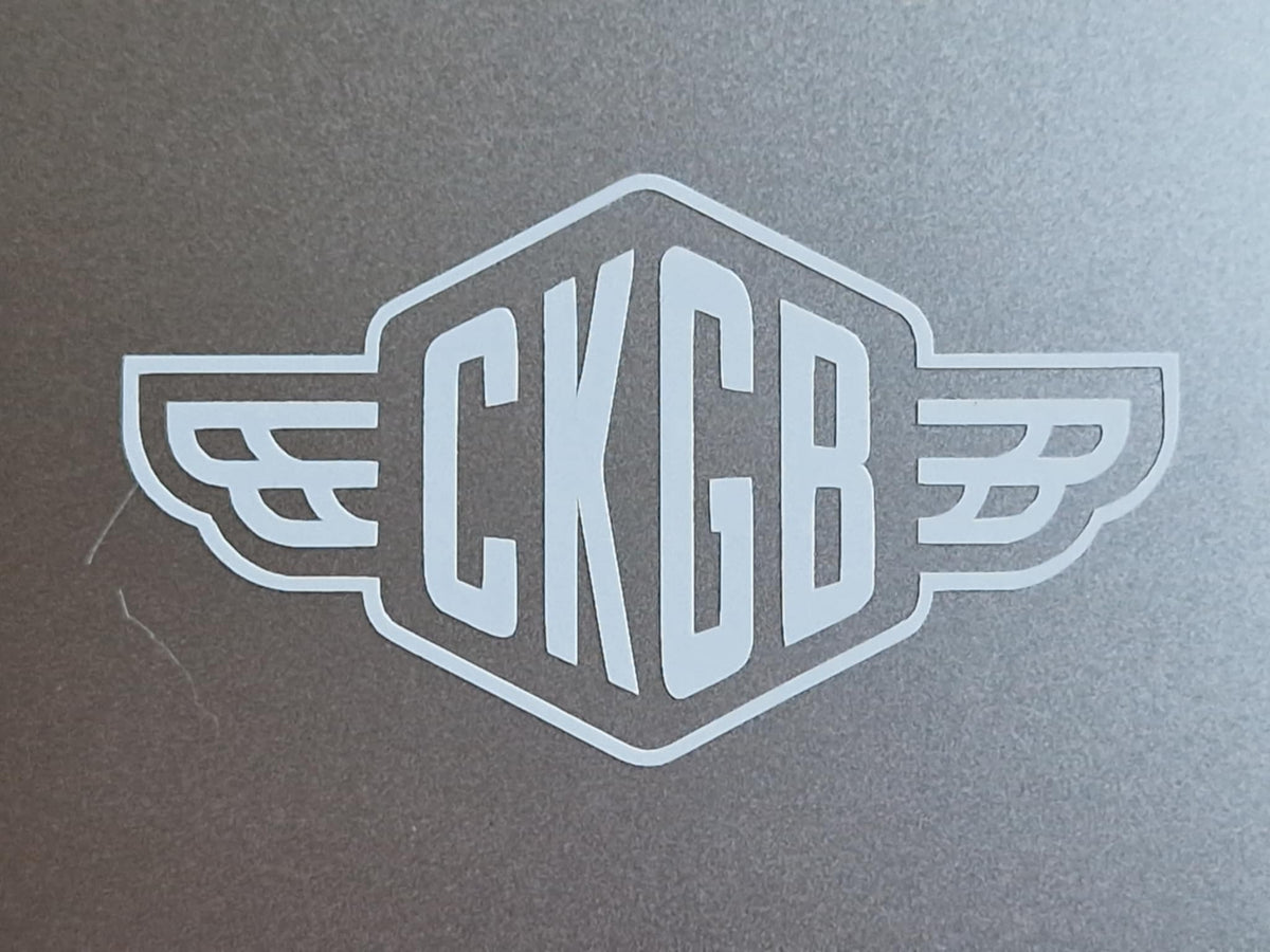 Official CKGB Badge White Vinyl Sticker